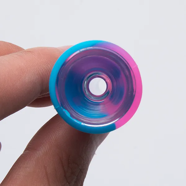 Mini tubo de mão de silicone com tubo de vidro fumo colorido tubos de silicone erva filtro de cigarro pequeno bongo