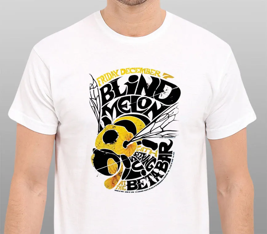 Wholesale Vintage Concert Tour Ringer T Shirt Blind Lemon, Sizes S 