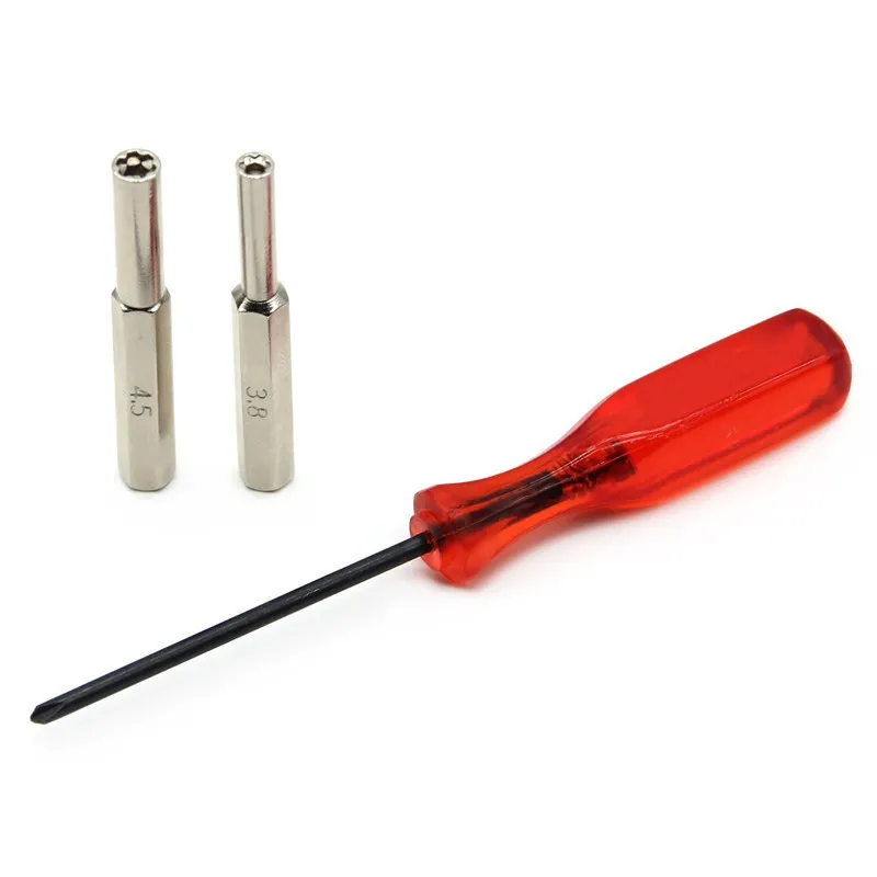 3pcs/Set Screw Drivers For NES N64 Gameboy 3.8mm + 4.5mm Security Bit + Triwing Screwdriver Game Boy NGC Tools High Quality FAST SHIP