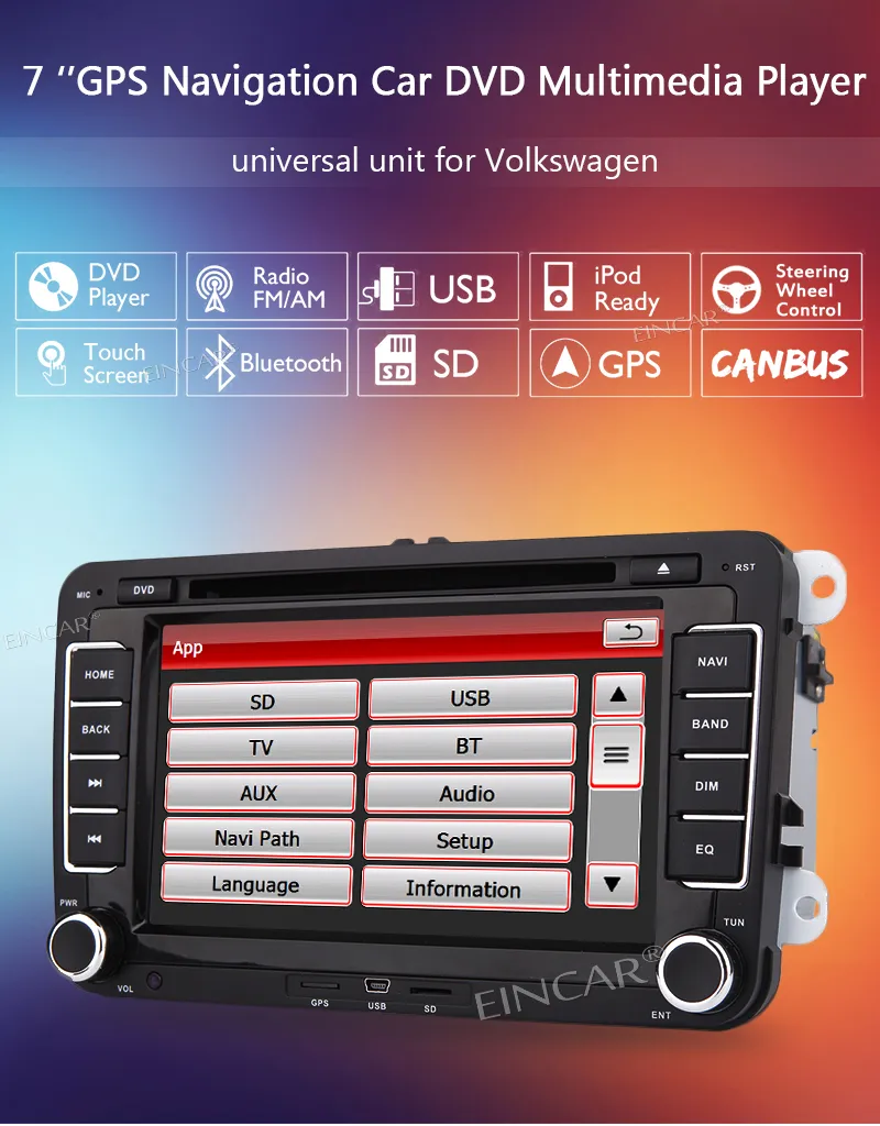 Universal 1 DIN 12V In-Dash Autoradio Audio Player Eingebaute 2