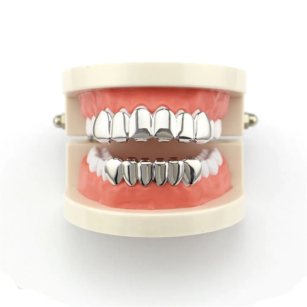 Заводские нижние зубы Grillz в стиле хип-хоп, мужские украшения для тела Tooth Grillz Grillz, модные рэперы039s, популярные аксессуары Fan8061739