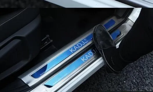 Premium Stainless Steel Door Sill Scuff Set For Renault Kadjar