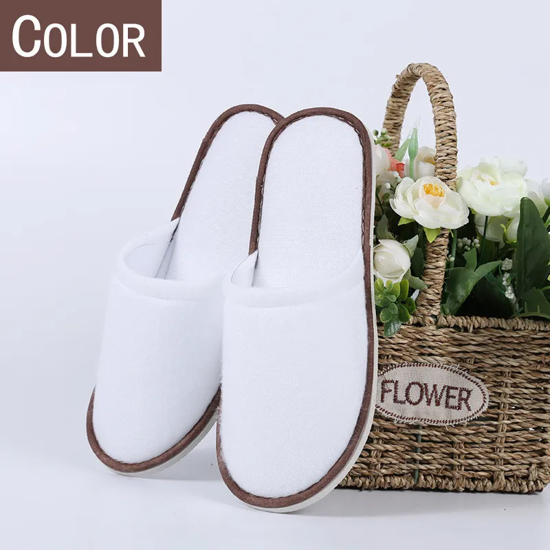 Hot Sale High Quality Disposable Slippers Adult Hotel Babouche Travel Guesthouse Shoes Free Shipping 50PCS