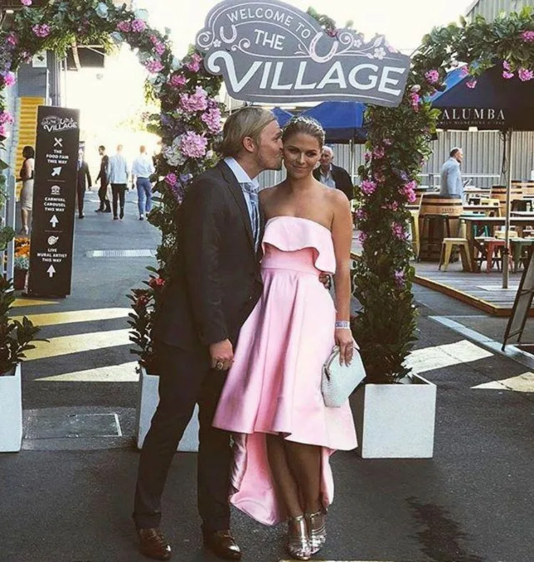 Bubblegum Pink Strapless Satin Bridesmaid Dress with Hi-Lo Hemline and Bow  Sash from Dhgate Bridesmaid Dress - price 78.35