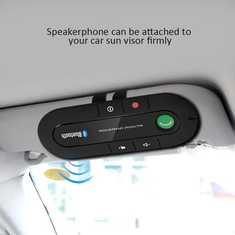 Bluetooth Connecting 41Edr Multipoint Speakerphone Hands Speaker Car Kit Sun Visor BT980 Dual Phones with Mp3 Music8402944