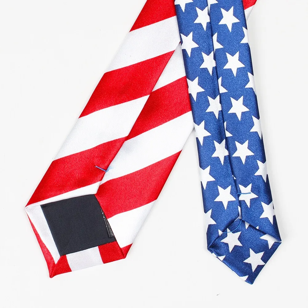 Bandiera USA collo cravatta da uomo Bandiera USA banda da collo soldato Prestazioni da palcoscenico Regali natalizi Gratis TNT Fedex