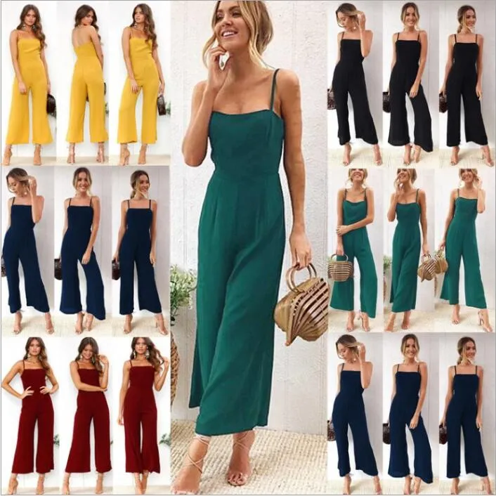 Jumpsuits Mulheres Slim Casual BodySuit Sexy Jumpsuit Zipper Moda Moda Verão Macacão Ol Empresa Calças Macacões Mulheres B4003