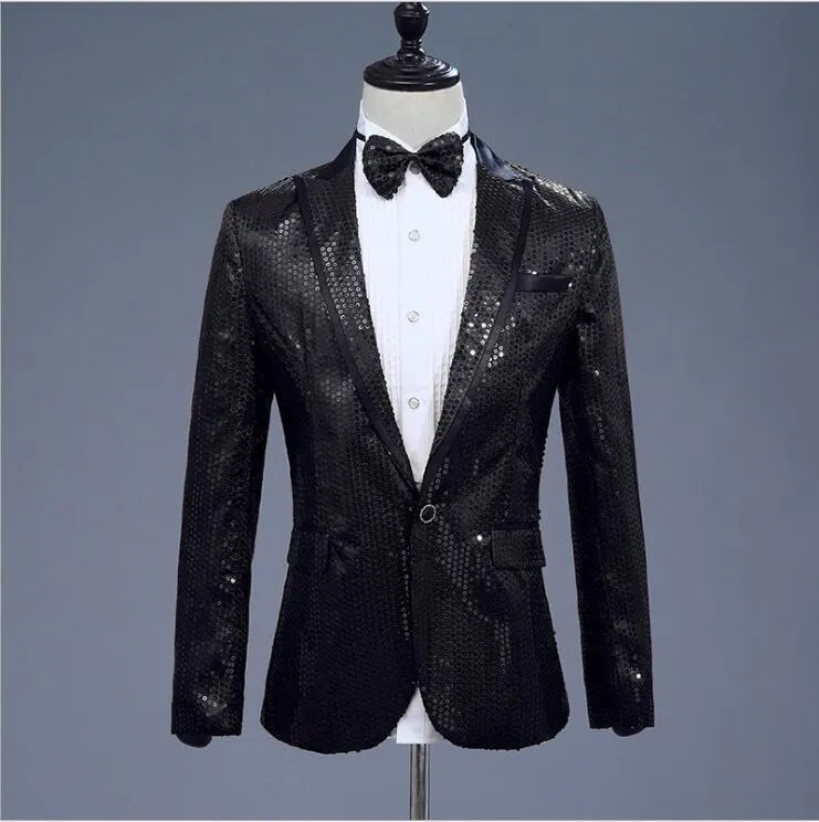 Men Sequin Suits Blazers Seven Colours Costume Jackets Nightclub