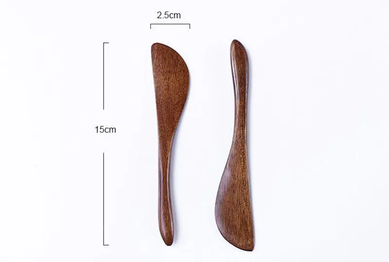 15 * 2.5cm 나무 칼 붙이 나무로되는 버터 나이프 치즈 ​​약한 잼 빵 케이크 나이프 Bakeware Supplies ZA5591