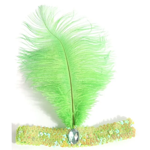 2018 Cute Feather Fascia 1920 Flapper Paillettes copricapo Costume fascia la testa Favore di partito