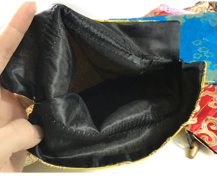 Роскошная очень большая китайская шелковая парча для подарочной сумки шнурки для шнурки Cosmeti