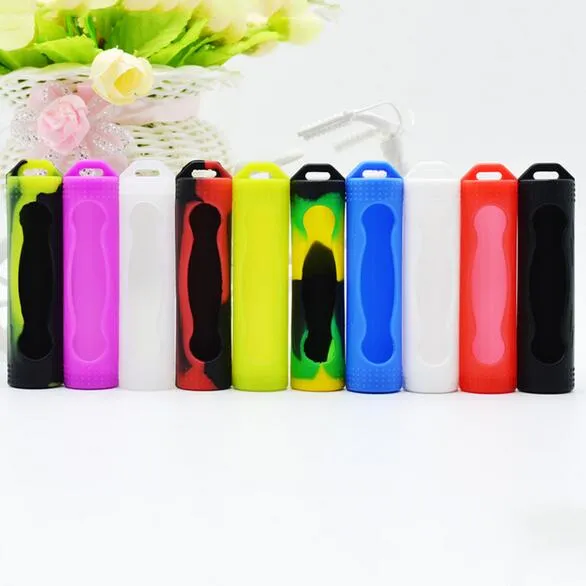 18650 Battery Silicone Cover Protective Cover Case Colorful Soft Rubber Skin Protector Bags For E Cigarette 18650 Batteries