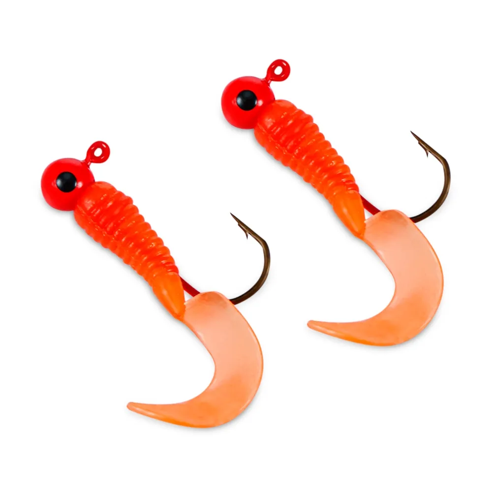 Worm Fishing Lure Set With 2 Soft Worm Soft Fishing Lures h For