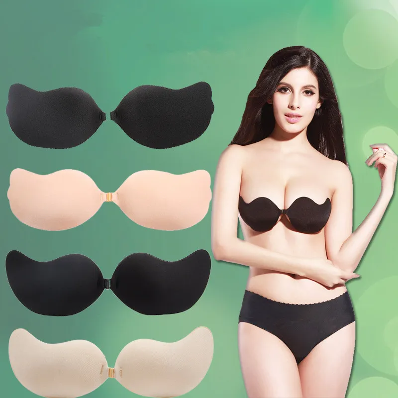 Hot Mango Butterfly Shape Women Invisible Bra Self Adhesive Silicone Push  Up Gather Bras Strapless Backless Seamless Bra From 2,42 €