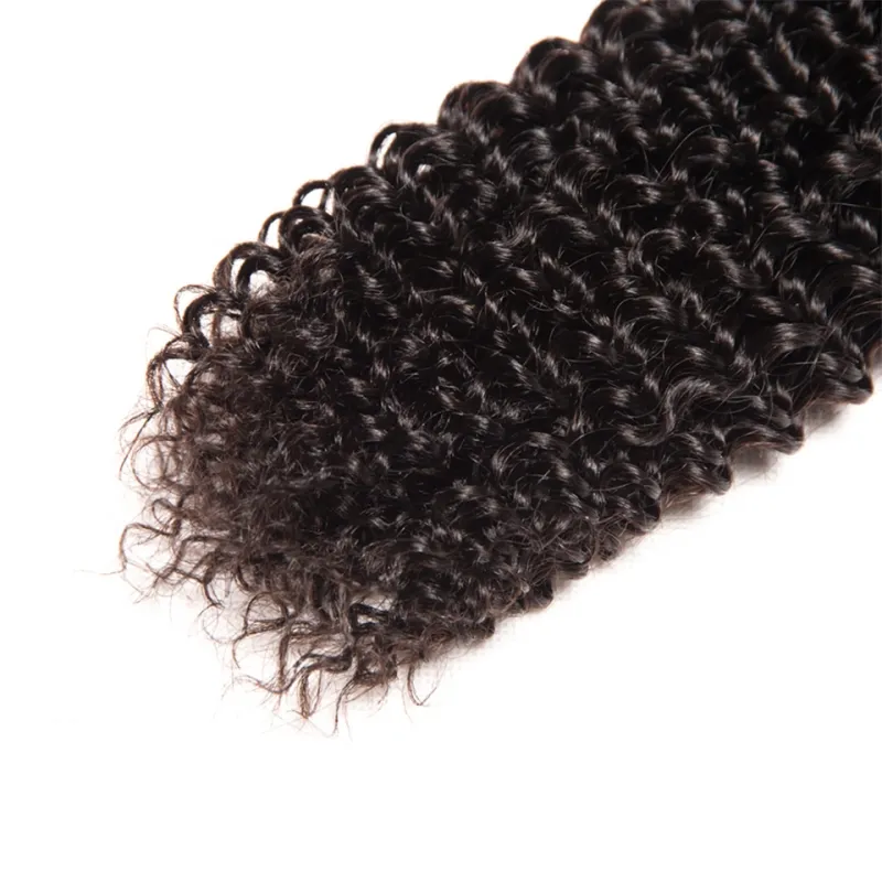 Pacotes de cabelo humano curly -afro indiano 3 Extensões de cabelo virgens indianas de trama de trama de trama de 1028 polegadas Yiruhair Tissage 3 Bundle9645573