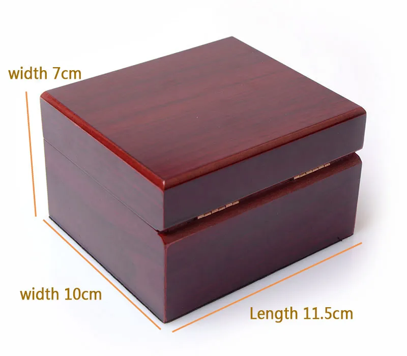 高品質のボックス枕パッケージ付きヴァインブラウンファッションウッドウォッチボックス腕時計ボックスウォッチボックスケース8545673