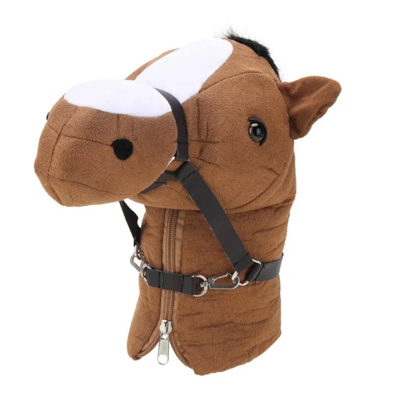 Animal Pony Head Guard Cover Golf Aksesuarları Ahşap Kafa Koruyucu Kulüp Kafası Aksesuarları Kaplar Promosyon