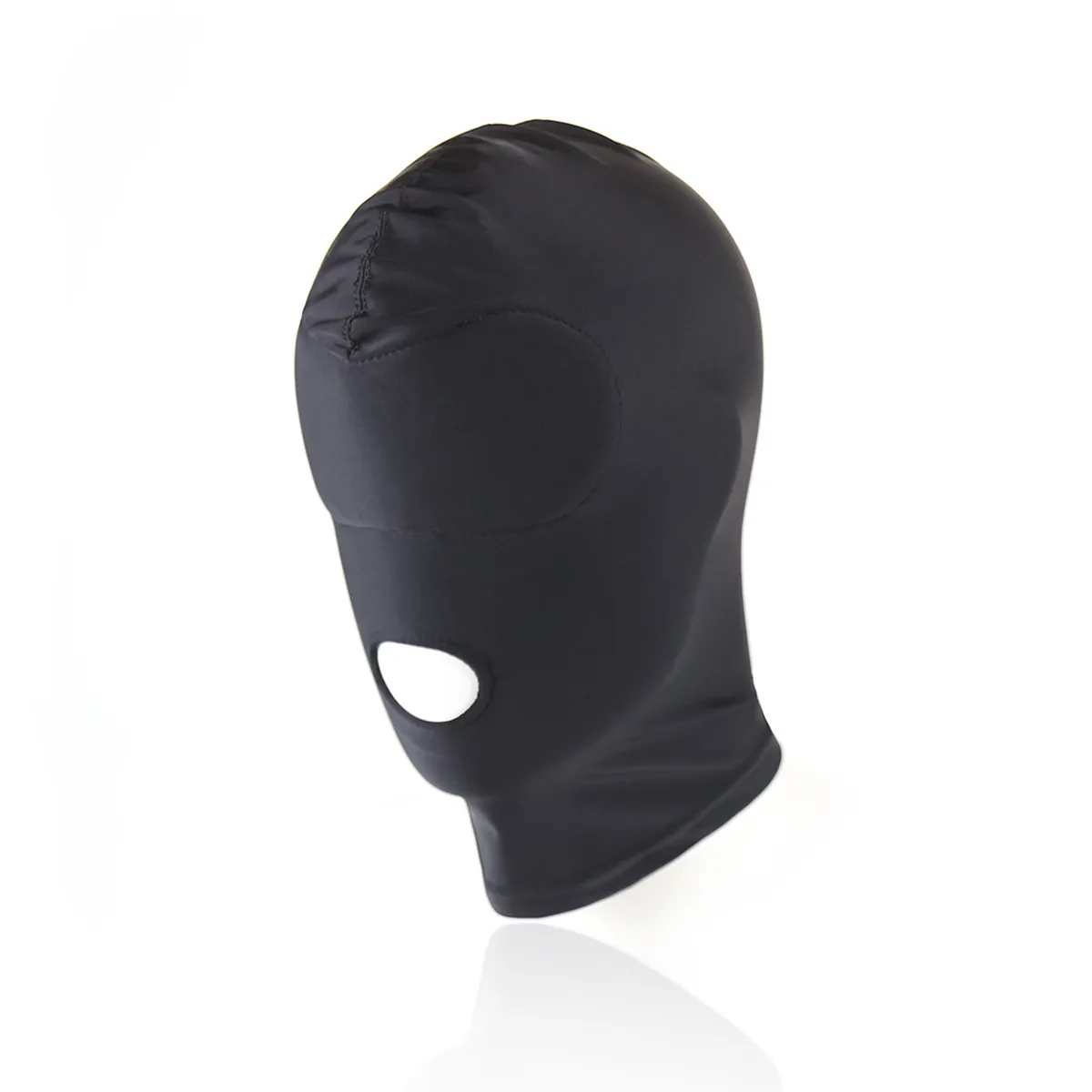 Masque noir en cuir en cuir PU sexy 4 Tyles casque respirant fétiche bdsm adulte pour fête2197037