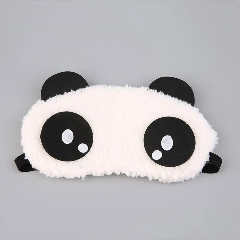 Nouvelle Arrivée Mignon Panda Dormir Visage Masque Pour Les Yeux Bandeau Visière Voyager Sommeil Aide Pour Les Yeux Livraison Gratuite