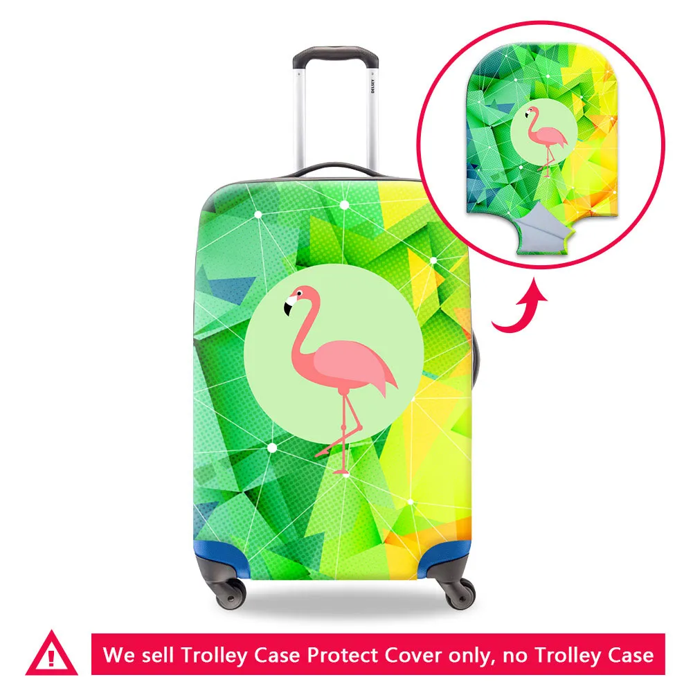 3D-afdrukken FlamingOS Case voor koffer Dierbagage Beschermhoes van toepassing op 18-32 inch kofferbak Waterdichte hoezen voor bagage-accessoires