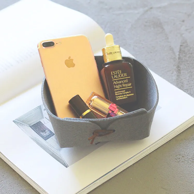 DIY Tray Magazynowe Monety Monety Skrzynki Skrzynki Przekąski Nakrętki Pojemnik Uchwyt Organizator Catchall Desktop Sundries Valet Taca Craft Prezent