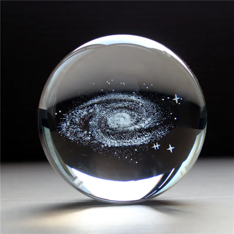 Kristallen Glazen Bol Galaxy Star 3D Creatieve Geschenken Verwerking Thuis Feng Shui Sculptuur Kristal Craft Kristal Decoratie