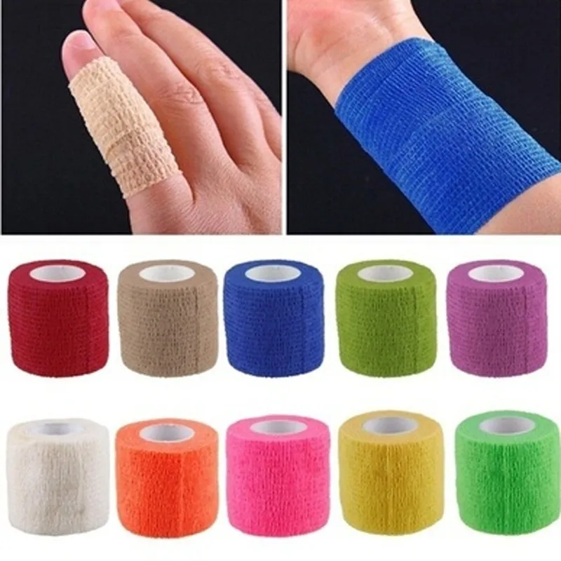 Size 4.5m x 5cm Bandage finger wrist support soccer basketball sports ankle support kneepad waist support tape firstaidsupplie Health Care