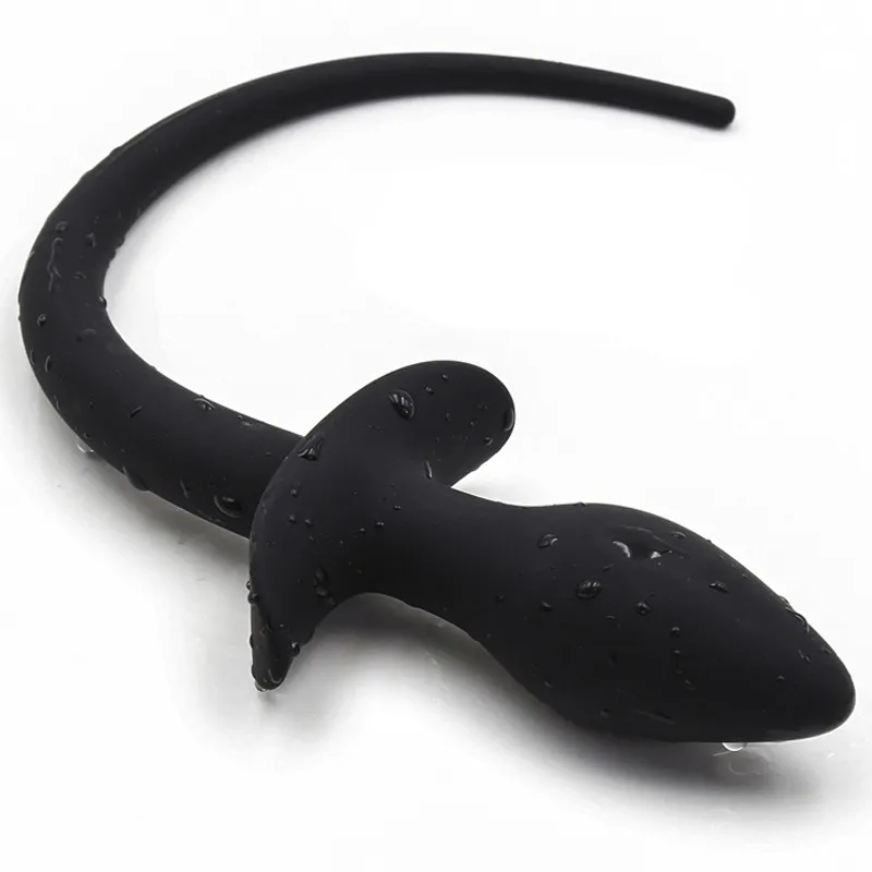 Silicone Anal Toys Dog Slave Tail Anus Butt Plug i vuxna spel för par Fetish Sex Toys for Women and Men Gay7757715