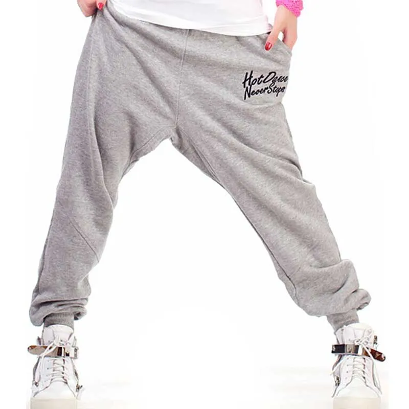 Случайные Женские брюки новая мода свободные хлопок женские тренировочные брюки спортивный костюм днища хип-хоп танец брюки