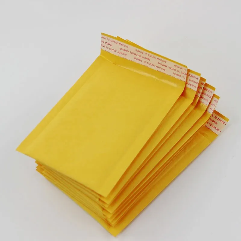 110*130mm enveloppes à bulles enveloppes rembourrées emballage sacs d'expédition Kraft bulle enveloppe postale sacs