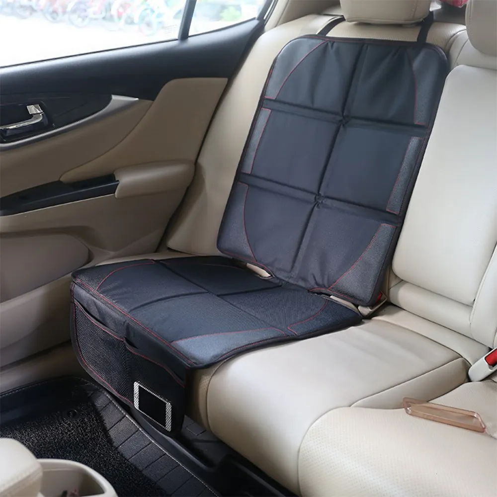 Child Car Seat Protector Black Waterproof Universal Foldable Car