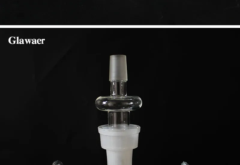 Glass Hookah Shisha 24mm Adapter Transfer Valve Convert 18mm Male Joint