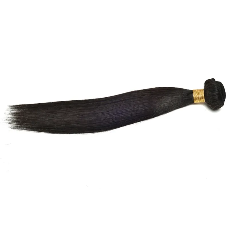 Cabelo humano da Virgem Brasileira de Yirubeauty Cabelo Indiano da Malásia Cabelo liso 1 Peça/LOTO Extensões de cabelo Um pacote duplo duplo