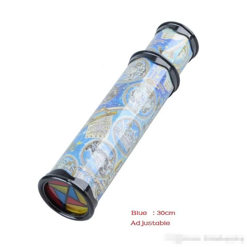 30cm Large Scalable Rotating Kaleidoscopes Extended Rotation Adjustable Fancy Colored World Baby Toy Children Autism Kid Toy K0079