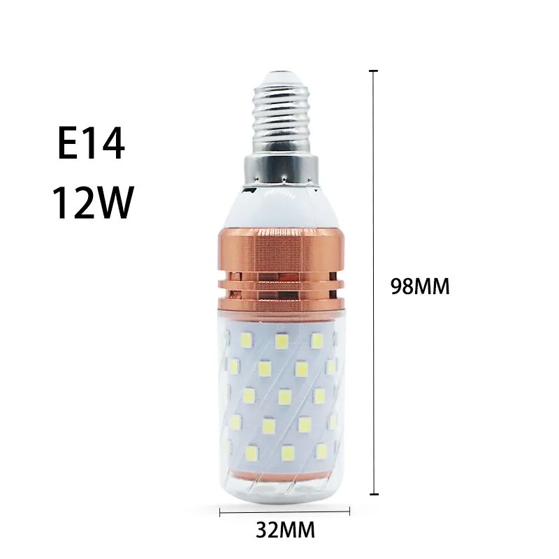 Edison2011 30 sztuk 16 W 12W LED świecy żarówki Dual Biały High Lumen E14 E27 120W żarowy równoważnik Candelabra LED Żarówka