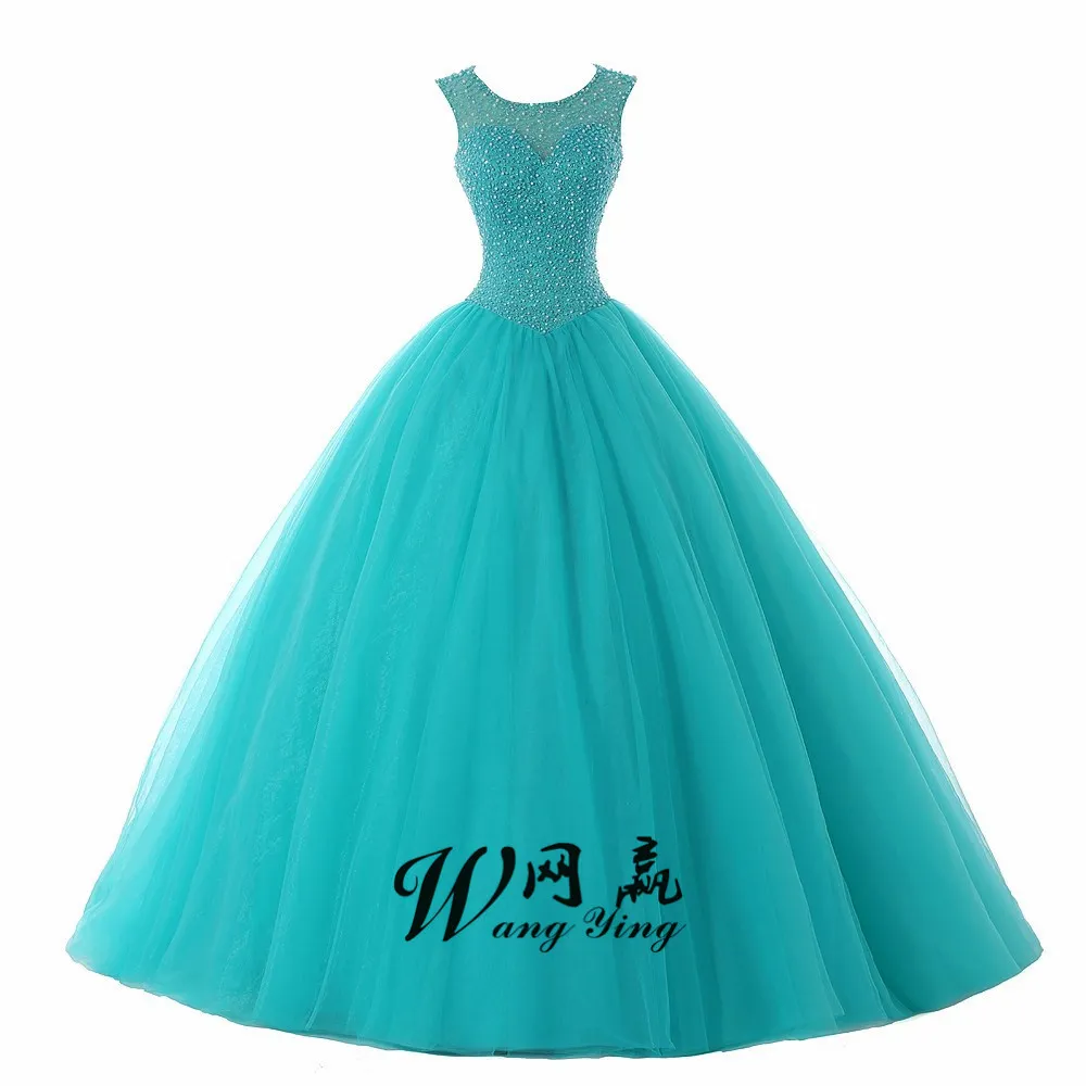 Ruby Bridal Vestidos de Fiesta Blue Czarowna Zroszona Suknia Balowa Quinceanera Dresses Powrót Hole Sweet 16 Dresses Party Suknia