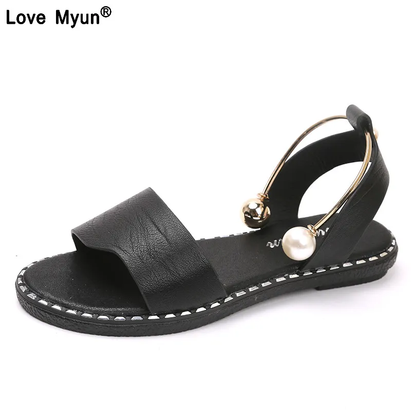 Frauen Sandalen 2018 Sommer Gladiator Sandalen Weiche Leder Sandale Schuhe Frauen Damen Flip Flop Wohnungen Ferse Sandalia Plataforma998