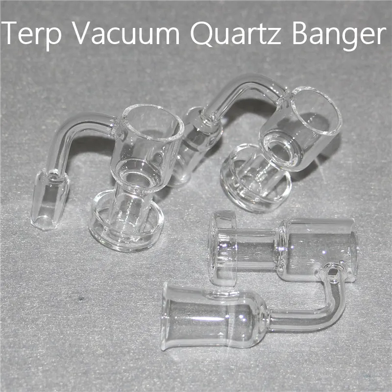 Terp Vacuum Quartz Banger Sundries XL OD 25mm Nail 14mm 18mm Domeless Slurper Up Oil Bangers pour fumer des conduites d'eau Rigs