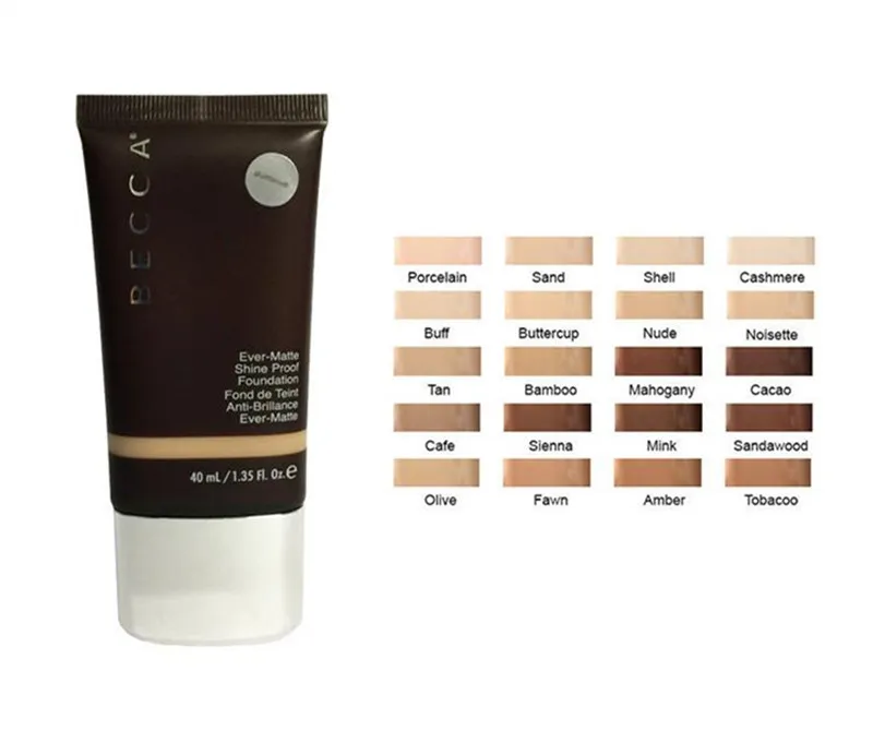 In magazzino!!! Makeup Becca Foundation Ever Matte Shine Proof Foundation Sand e Shell BB Cream dropshipping 