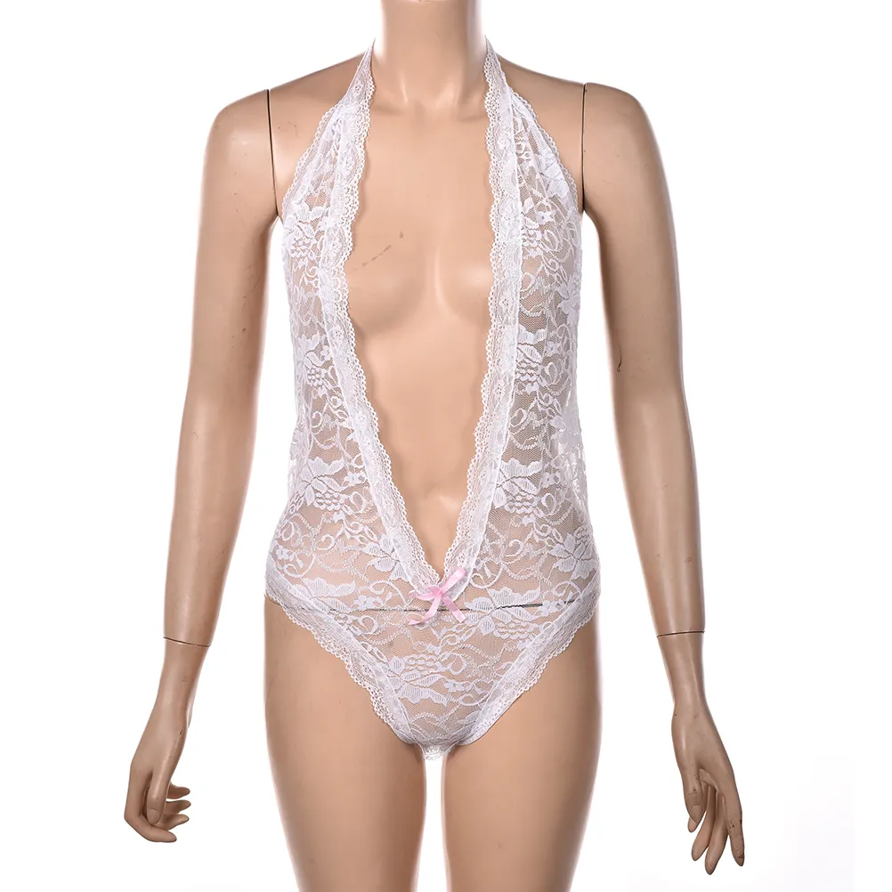 Mulheres sexy lace sutiã aberto virilha babydoll sexy malha fishnet perspectiva traje erótico