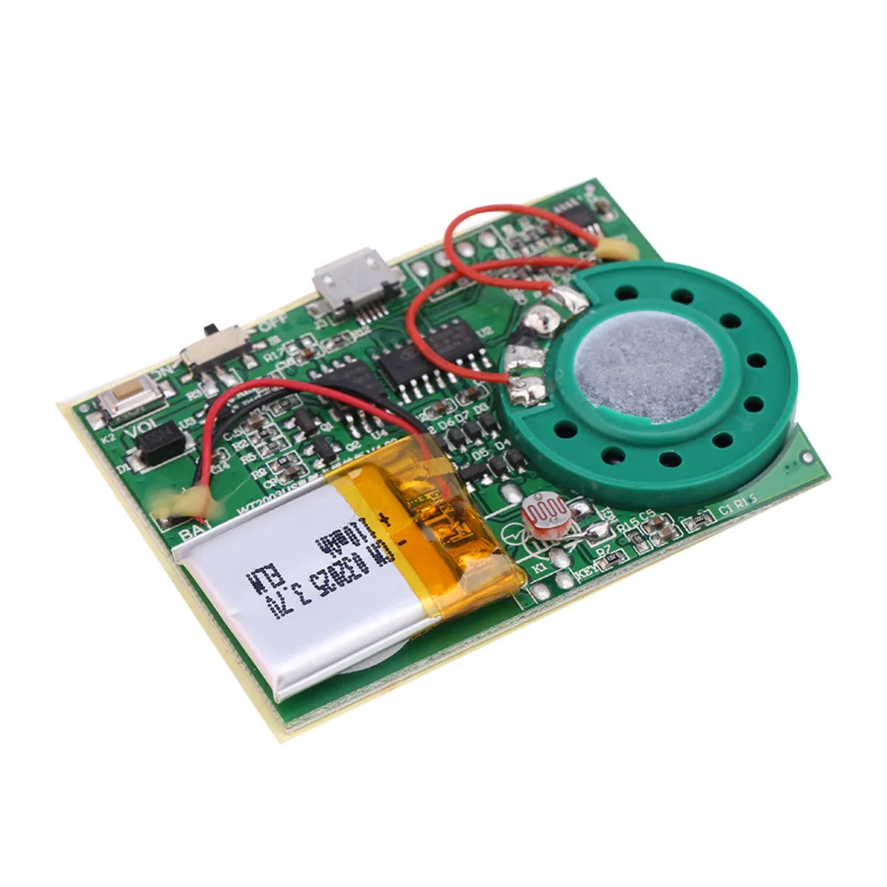 USB Voice Recorder Audio Module With 1W Output & Rechargeable Battery ...