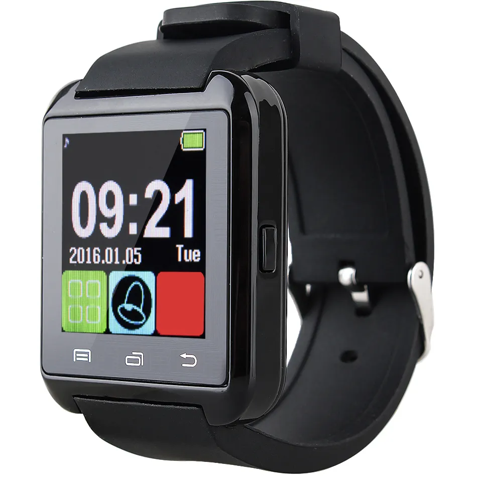 Bluetooth U8 Smartwatch -handledsklockor Pekskärm för Samsung S8 Android -telefon Sovmonitor Smart Watch med detaljhandelspaket4291066