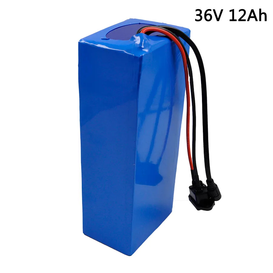 36V 12Ah E-Bike Battery For 18650 3000mAh Built-in 15A BMS Lithium Battery pack 36v With Charger 2A Electric Bicycle Battery