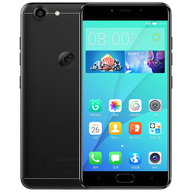 الأصلي gionee S10C 4 جرام lte الهاتف الخليوي 4 جيجابايت ذاكرة 32 جيجابايت rom أنف العجل 427 الثماني النواة الروبوت 5.2 بوصة 16.0mp بصمة معرف الهاتف المحمول الذكية