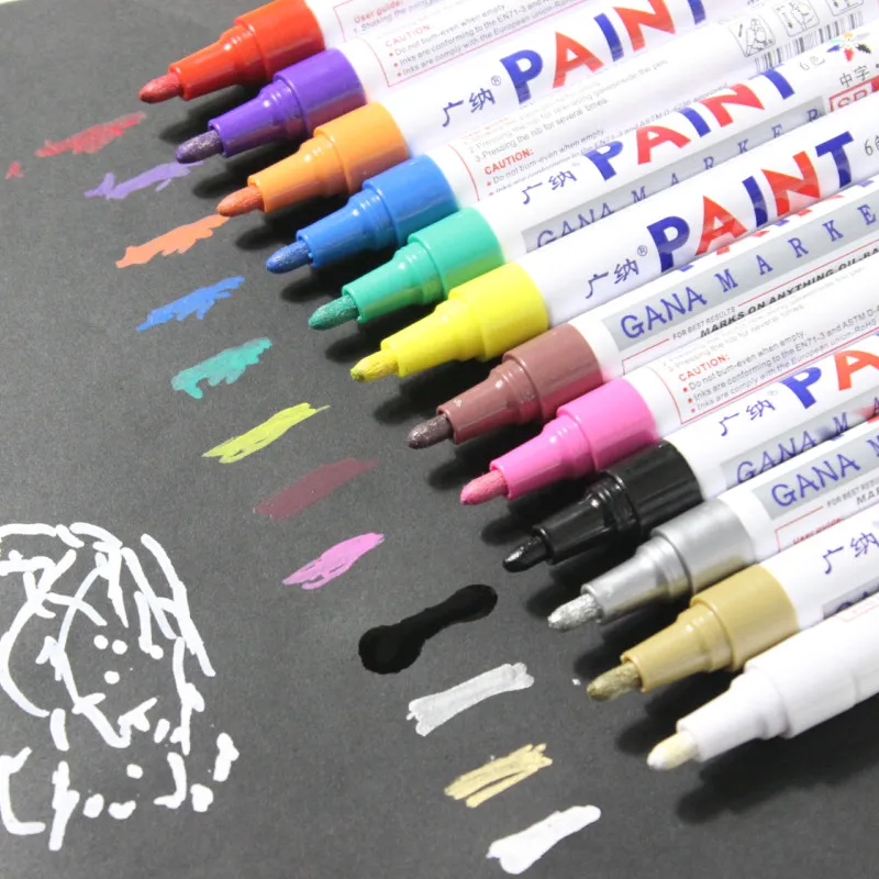 Uni Posca-rotuladores de pintura piezas Japón, bolígrafo de póster  POP/Graffiti publicitario, resistente al agua, papelería de oficina para  estudiantes, suministros de arte, 1 PC-1M