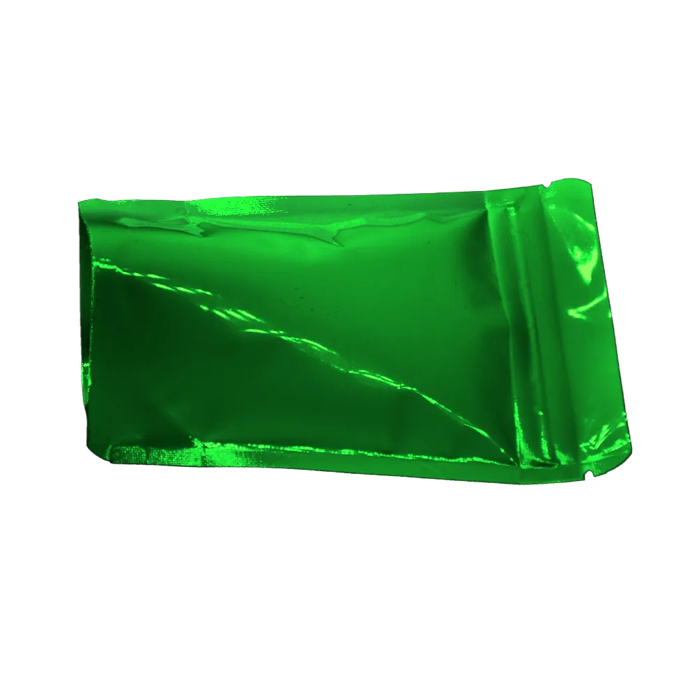 8,5 * 13 cm Green Stand Up Chiusura lampo Sacchetto di imballaggio in lamina di Mylar alimenti secchi Sacchetto di imballaggio in alluminio la conservazione dei chicchi di caffè in polvere all'ingrosso