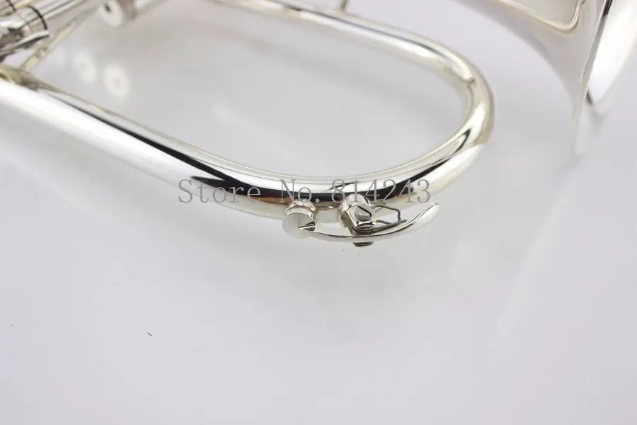 Professional Silver Plated Bach Fh600 Flugelhorn High Quality Brass