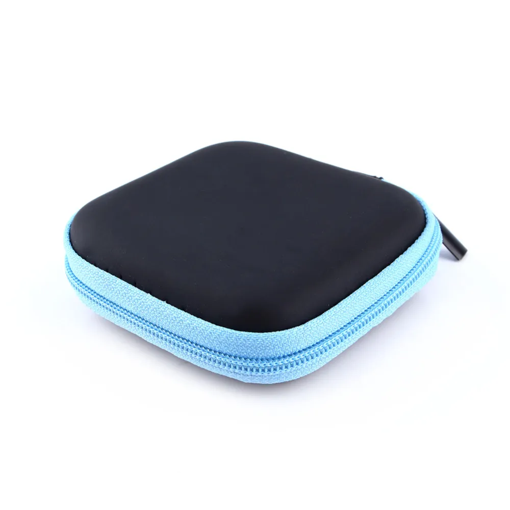 Zipper Headphones Earphone Earbuds Hard Cases Storage Carrying Pouch bag SD Card Holder box Carry Bag