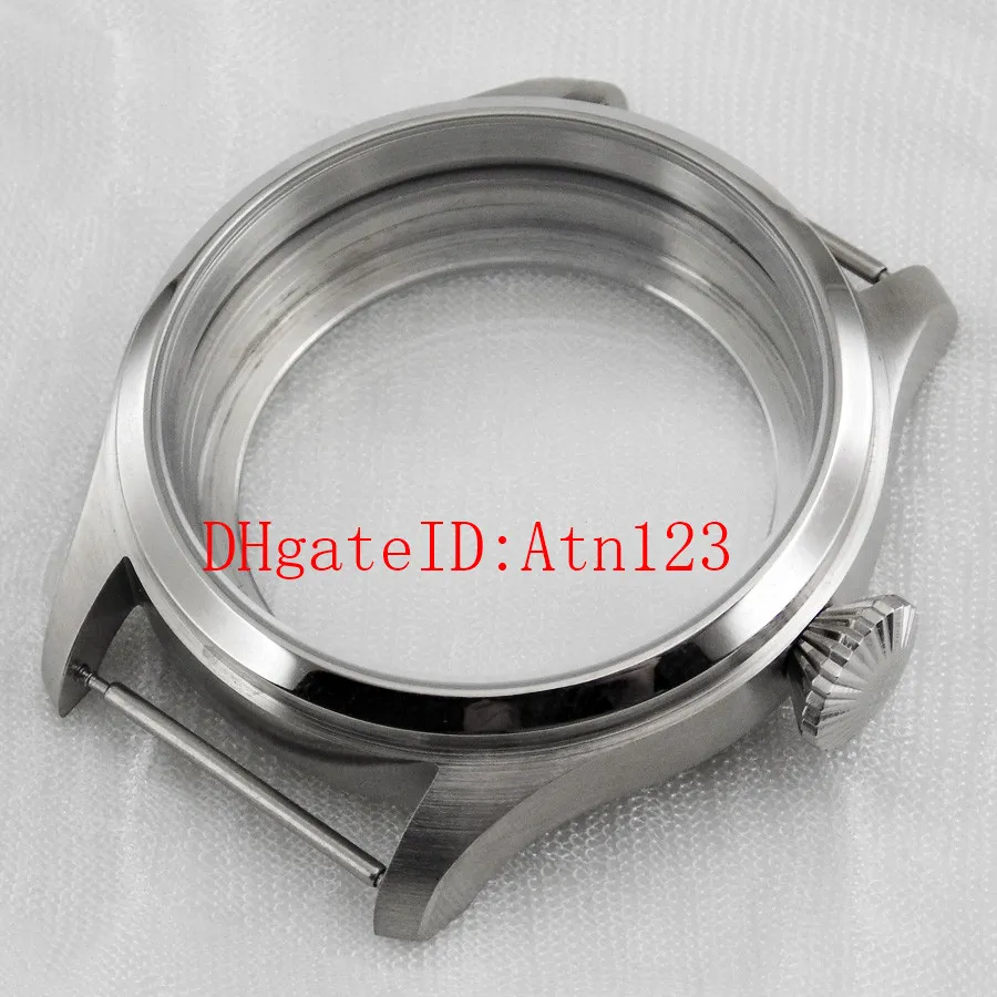 47mm 316L Stainless Steel Wrist Watch Case Fit ETA 6497/6498 Seagull