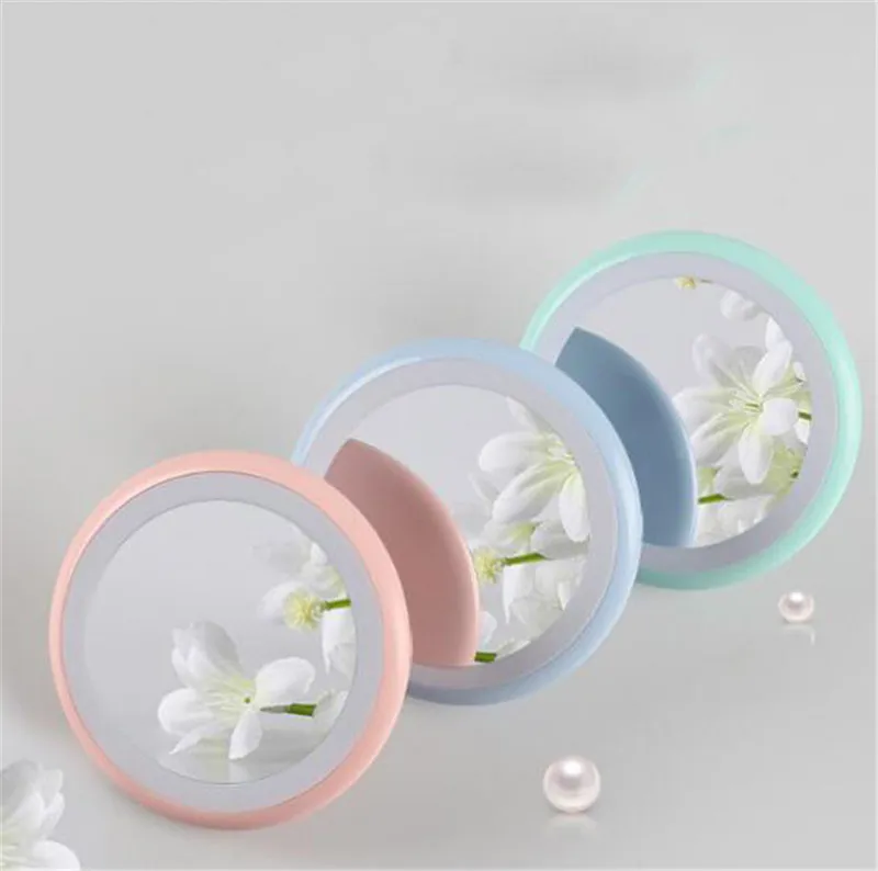 Portable Folding Cosmetic Mirror LED USB Charging Makeup Mirror with Lights Makeup Tools Mirror LED Lamp DHL 